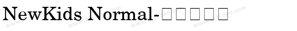 NewKids Normal字体转换